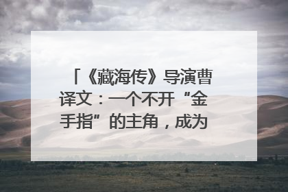 《藏海传》导演曹译文：一个不开“金手指”的主角，成为苍生守护者