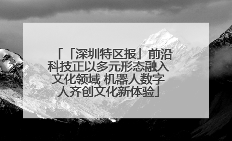「深圳特区报」前沿科技正以多元形态融入文化领域 机器人数字人齐创文化新体验