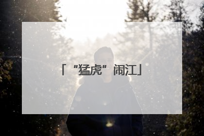 “猛虎”闹江