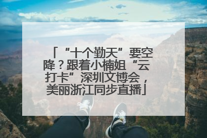 “十个勤天”要空降？跟着小楠姐“云打卡”深圳文博会，美丽浙江同步直播