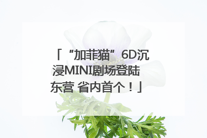 “加菲猫”6D沉浸MINI剧场登陆东营 省内首个！
