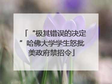 “极其错误的决定”哈佛大学学生怒批美政府禁招令
