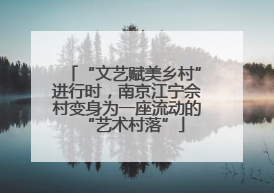 “文艺赋美乡村”进行时，南京江宁佘村变身为一座流动的“艺术村落”