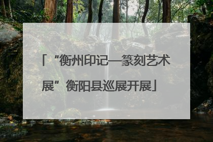 “衡州印记—篆刻艺术展”衡阳县巡展开展