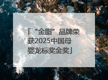 “金脂”品牌荣获2025中国母婴龙标奖金奖