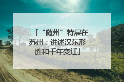 “随州”特展在苏州：讲述汉东形胜和千年变迁