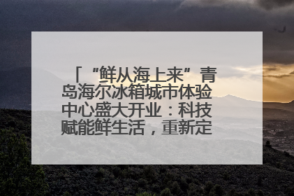 “鲜从海上来”青岛海尔冰箱城市体验中心盛大开业：科技赋能鲜生活，重新定义全球饮食未来