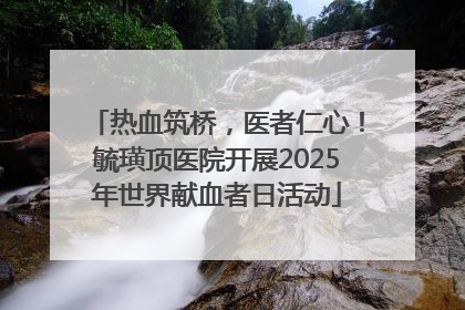 热血筑桥，医者仁心！毓璜顶医院开展2025年世界献血者日活动