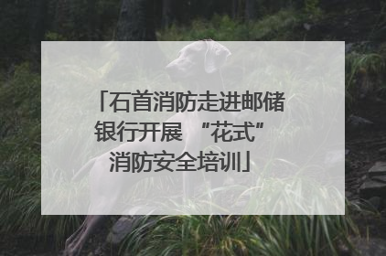 石首消防走进邮储银行开展 “花式”消防安全培训