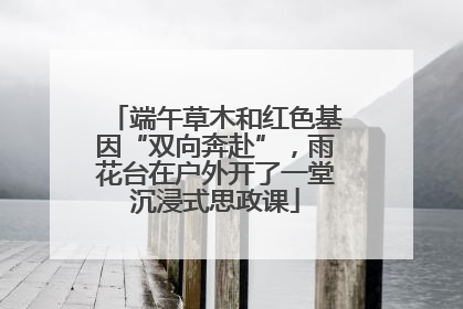 端午草木和红色基因“双向奔赴”，雨花台在户外开了一堂沉浸式思政课