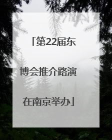第22届东博会推介路演在南京举办