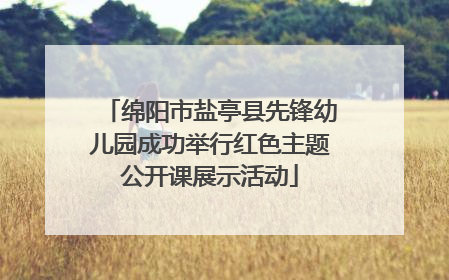 绵阳市盐亭县先锋幼儿园成功举行红色主题公开课展示活动