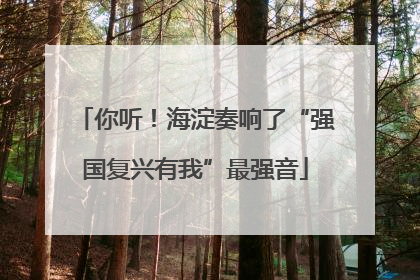 你听！海淀奏响了“强国复兴有我”最强音