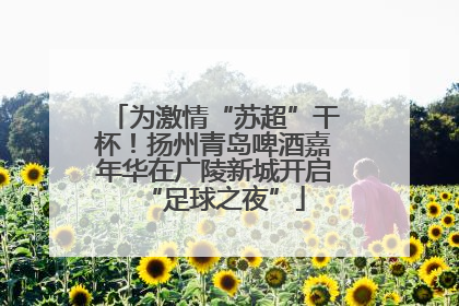 为激情“苏超”干杯！扬州青岛啤酒嘉年华在广陵新城开启“足球之夜”