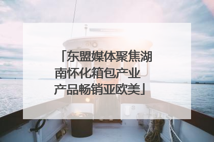 东盟媒体聚焦湖南怀化箱包产业 产品畅销亚欧美
