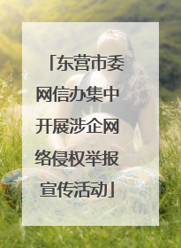 东营市委网信办集中开展涉企网络侵权举报宣传活动