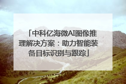 中科亿海微AI图像推理解决方案：助力智能装备目标识别与跟踪