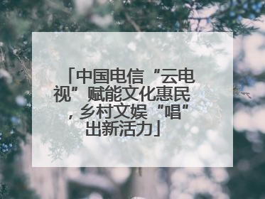 中国电信“云电视”赋能文化惠民，乡村文娱“唱”出新活力