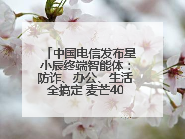 中国电信发布星小辰终端智能体：防诈、办公、生活全搞定 麦芒40首发搭载！