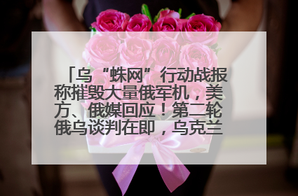 乌“蛛网”行动战报称摧毁大量俄军机，美方、俄媒回应！第二轮俄乌谈判在即，乌克兰提出三大诉求