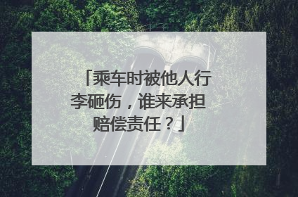 乘车时被他人行李砸伤，谁来承担赔偿责任？