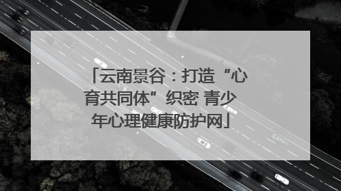 云南景谷：打造“心育共同体”织密 青少年心理健康防护网