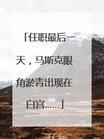 任职最后一天，马斯克眼角淤青出现在白宫……