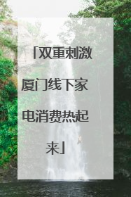 双重刺激厦门线下家电消费热起来