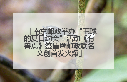 南京邮政举办“毛球的夏日约会”活动《有兽焉》签售暨邮政联名文创首发火爆
