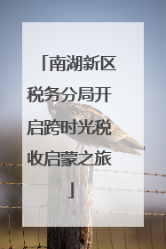 南湖新区税务分局开启跨时光税收启蒙之旅