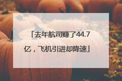去年航司赚了44.7亿，飞机引进却降速