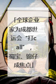 全球企业家为成都世运会“打call”，蜀宝、锦仔成焦点