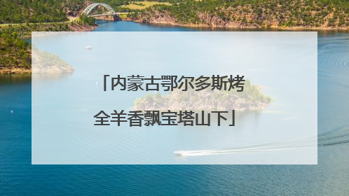 内蒙古鄂尔多斯烤全羊香飘宝塔山下