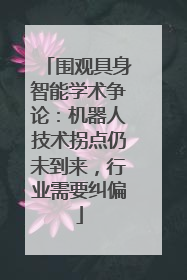 围观具身智能学术争论：机器人技术拐点仍未到来，行业需要纠偏