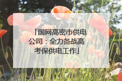 国网高密市供电公司：全力备战高考保供电工作