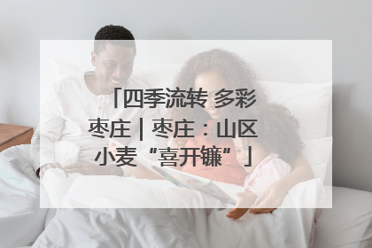 四季流转 多彩枣庄｜枣庄：山区小麦“喜开镰”