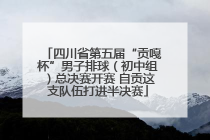 四川省第五届“贡嘎杯”男子排球（初中组）总决赛开赛 自贡这支队伍打进半决赛