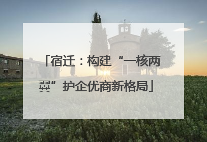 宿迁：构建“一核两翼”护企优商新格局