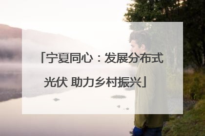 宁夏同心：发展分布式光伏 助力乡村振兴