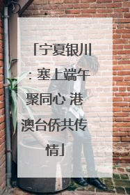 宁夏银川：塞上端午聚同心 港澳台侨共传情