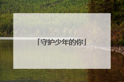 守护少年的你