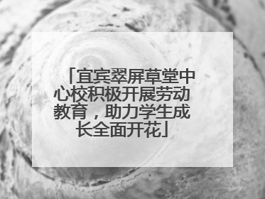 宜宾翠屏草堂中心校积极开展劳动教育，助力学生成长全面开花