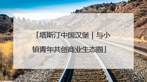 塔斯汀中国汉堡｜与小镇青年共创商业生态圈