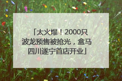 太火爆！2000只波龙预售被抢光，盒马四川遂宁首店开业