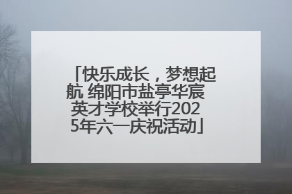 快乐成长，梦想起航 绵阳市盐亭华宸英才学校举行2025年六一庆祝活动