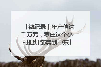 微纪录｜年产值达千万元，罗庄这个小村把灯饰卖到中东