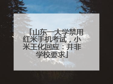 山东一大学禁用红米手机考试，小米王化回应：并非学校要求