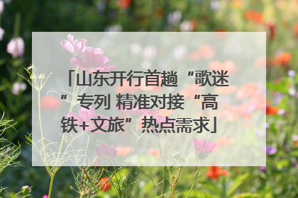 山东开行首趟“歌迷”专列 精准对接“高铁+文旅”热点需求