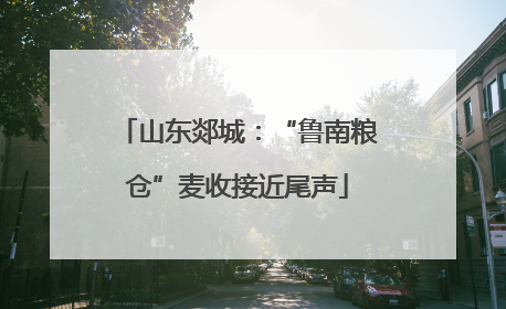 山东郯城：“鲁南粮仓”麦收接近尾声