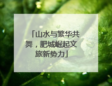山水与繁华共舞，肥城崛起文旅新势力